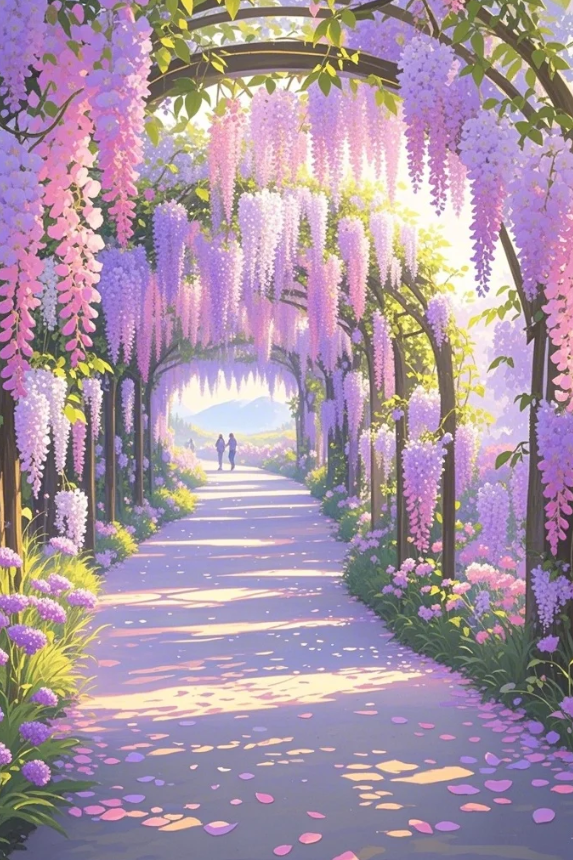 Diamond Painting - Wisteria Walk of Lovers