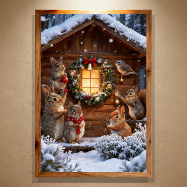 Paint by Numbers：Woodland Christmas Eve