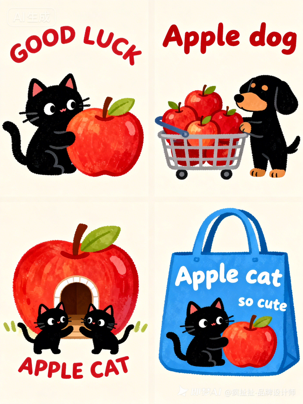 Paint by Numbers：Christmas Eve Blessing Apple Mini Set (4 in)