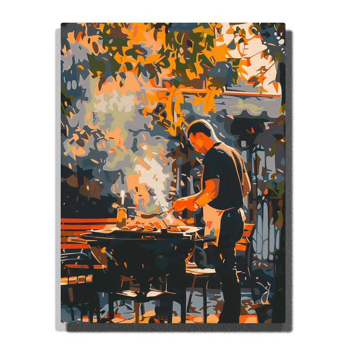 Backyard Grill Master – Paint by Numbers Kit