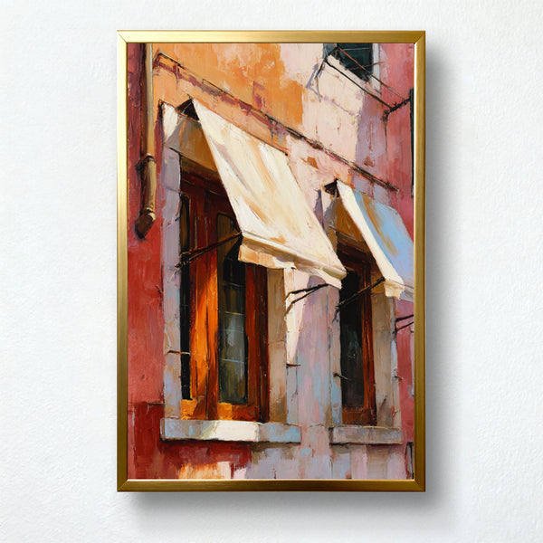 Terracotta Windows Paint by Numbers | Mediterranean Wall Art | PaintEasy