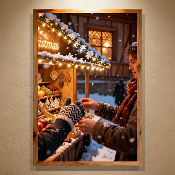 Paint by Numbers：Christmas Market Stalls