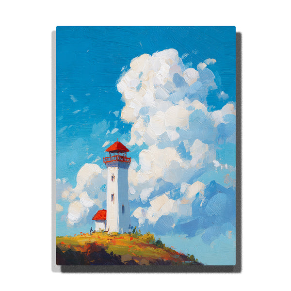 Cloudy Day Lighthouse – Kids Paint by Numbers Kit | PaintEasy