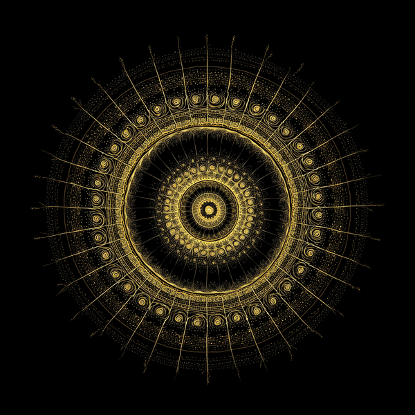 Celestial Spiral Mandala Paint by Numbers | Golden Ratio Art for Focus and Enlightenment