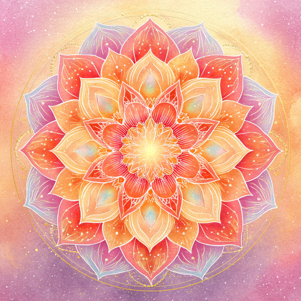Celestial Bloom Mandala Paint by Numbers | Dreamlight Awakening Mindfulness Art Kit